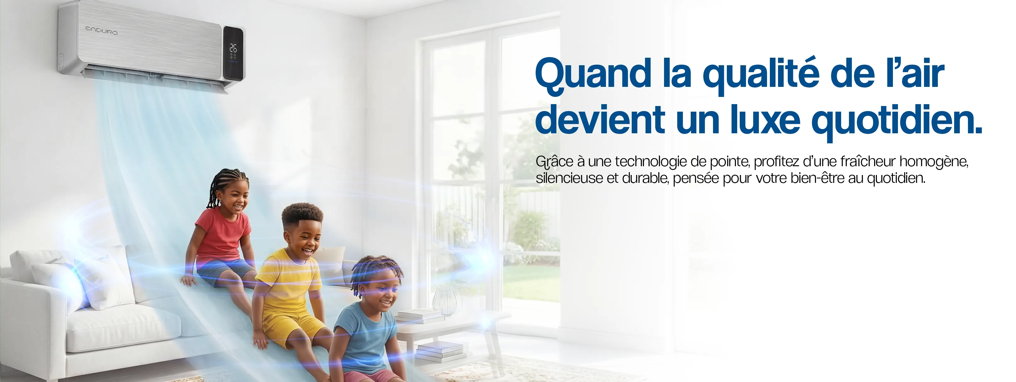 Bannière promotionnelle Enduro - Performance et élégance pour votre maison avec appareils électroménagers modernes