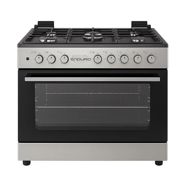 Cuisinière Enduro AFS9050GGBSIT – 5 feux à gaz, grill, tournebroche et allumage