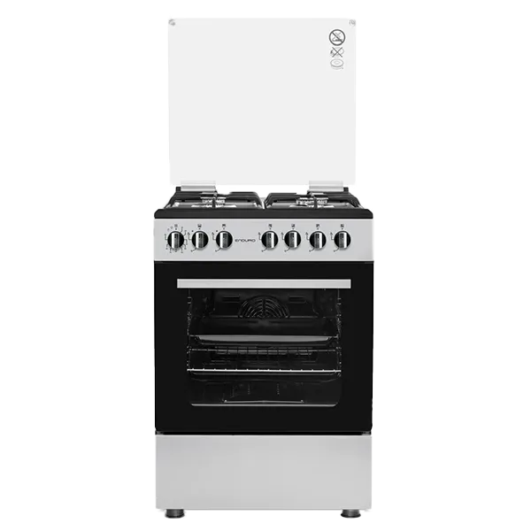 CUISINIERE A GAZ 60X60 CM SILVER DOUBLE BOUTON DE CONTROL ALLUMAGE EL ENDURO AFS6040GGBIT