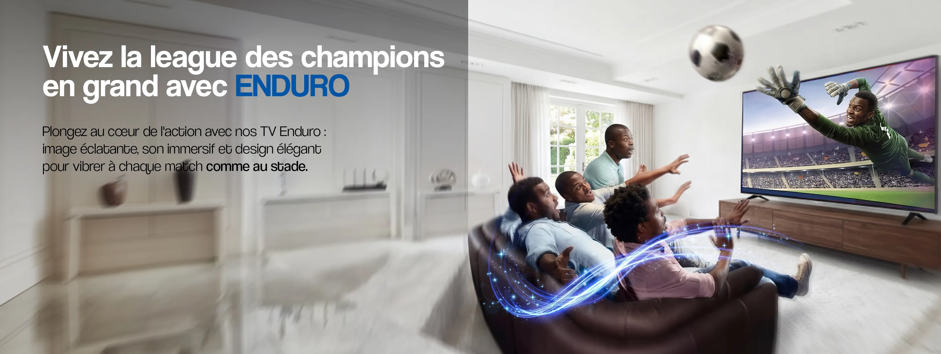 Bannière promotionnelle Enduro - Performance et élégance pour votre maison avec appareils électroménagers modernes