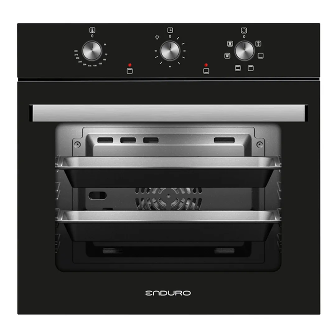 Four encastrable électrique 60X60cm multifonction noir ENDURO L65111