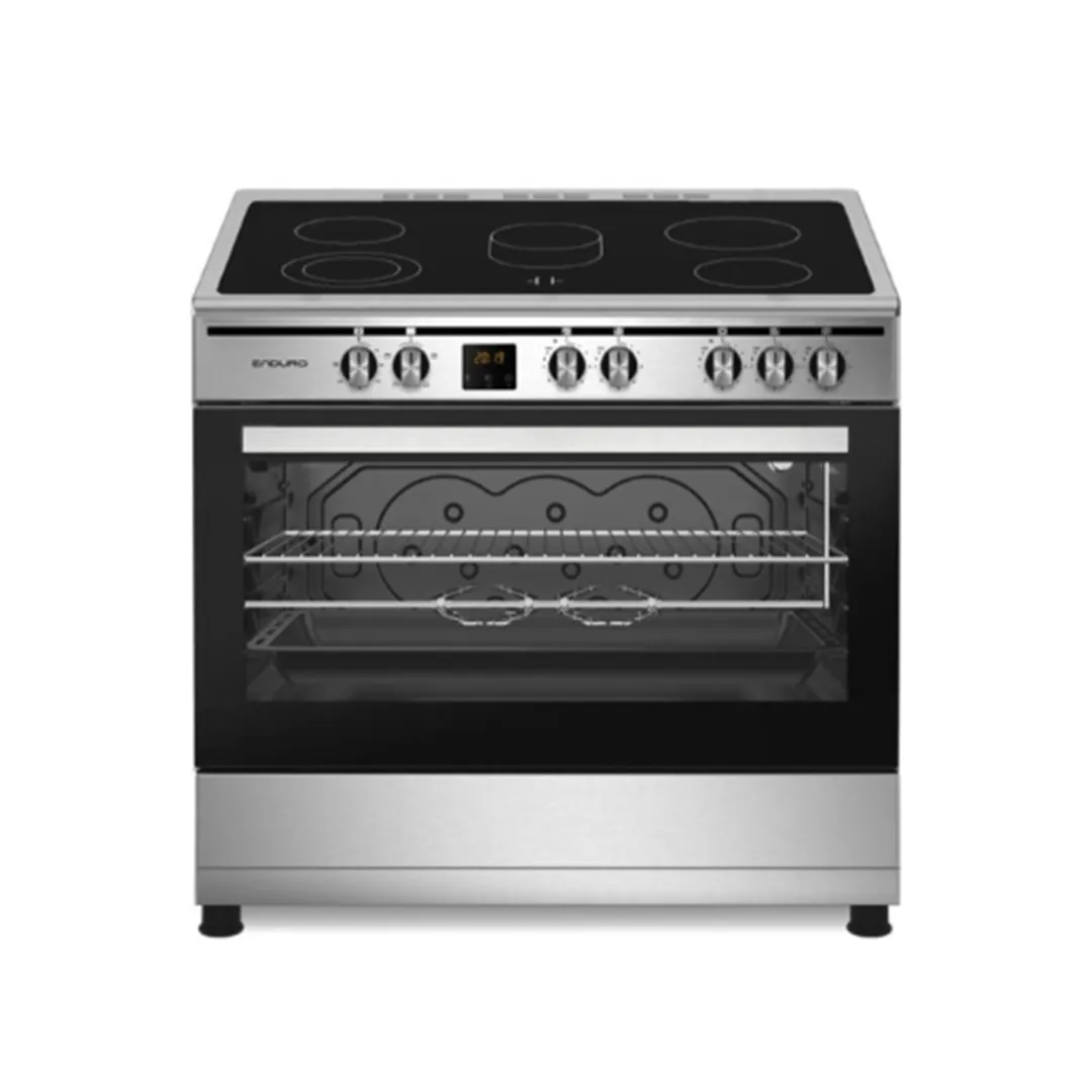 Cuisinière 90 x 60 cm Vitrocéramique en Inox Grill Haut ET Bas Enduro S9060VTC
