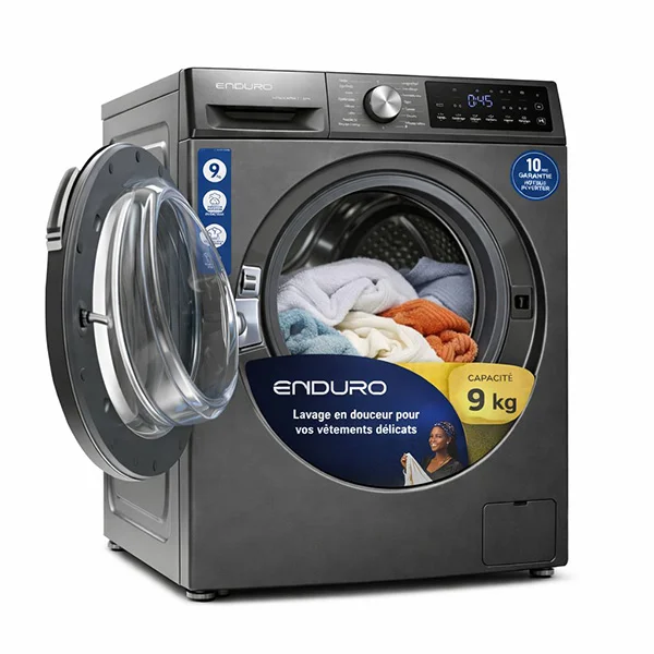 Lave-linge 9 kg, A+++, Inverter, Silencieux ENDURO WMT91400DSINV - vue 2
