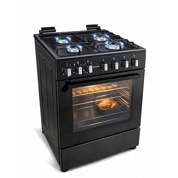 CUISINIERE A GAZ 60X60 CM SILVER DOUBLE BOUTON DE CONTROL ALLUMAGE EL ENDURO AFS6040GGBIT