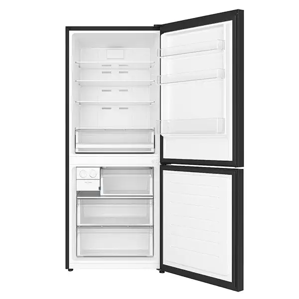Réfrigérateur Combiné No Frost 600L, Façade Vitrée Noire, A+ - vue 2